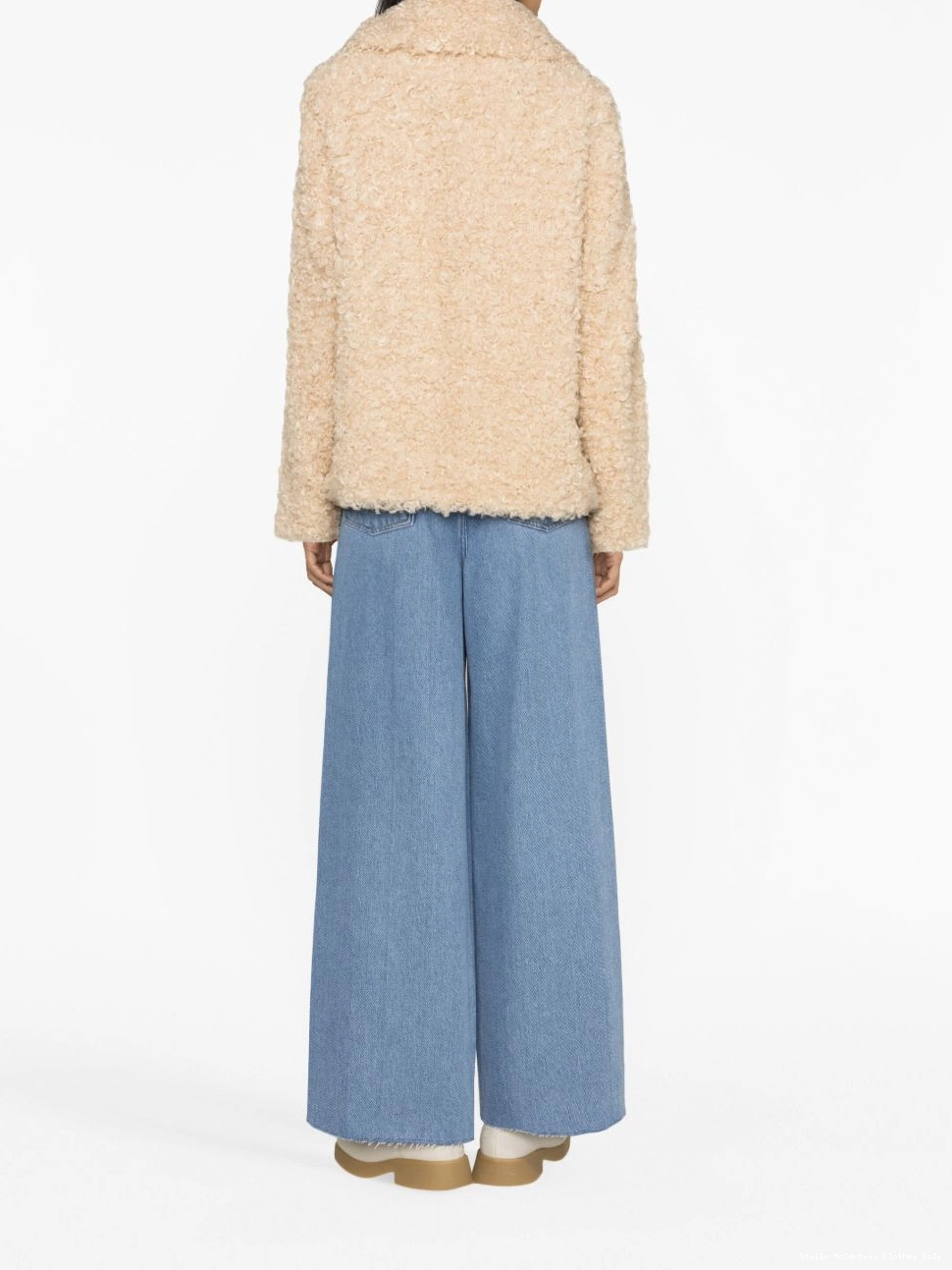 Cheap Women Stella McCartney fur-design coat oversized Teddy 0809